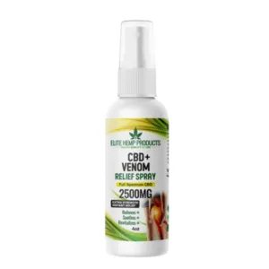 CBD + Venom Pain Relief Spray 2500mg – Fast-acting, deep-penetrating formula for sore muscles and joint relief.