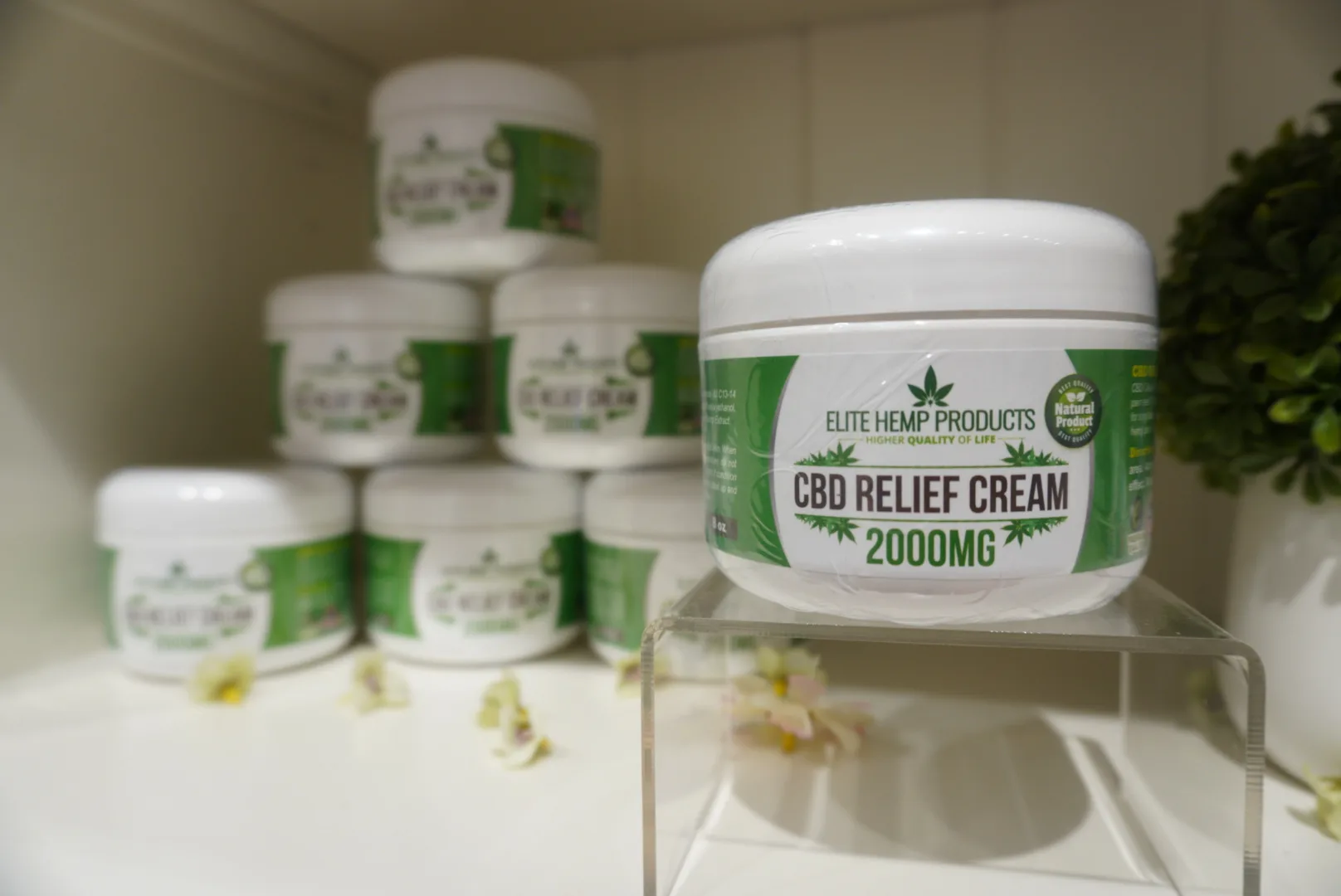 Elite CBD topical cream 2000mg jar