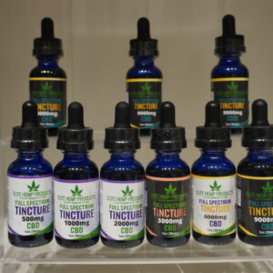 Natural CBD Tinctures in Dropper Bottles