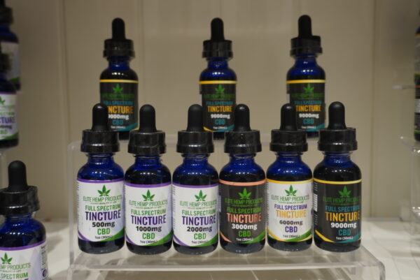 Natural CBD Tinctures in Dropper Bottles