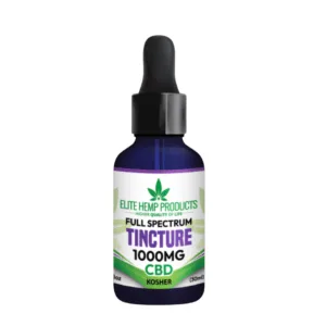 Full-Spectrum 1000MG CBD Tincture for stress relief, focus, and relaxation.