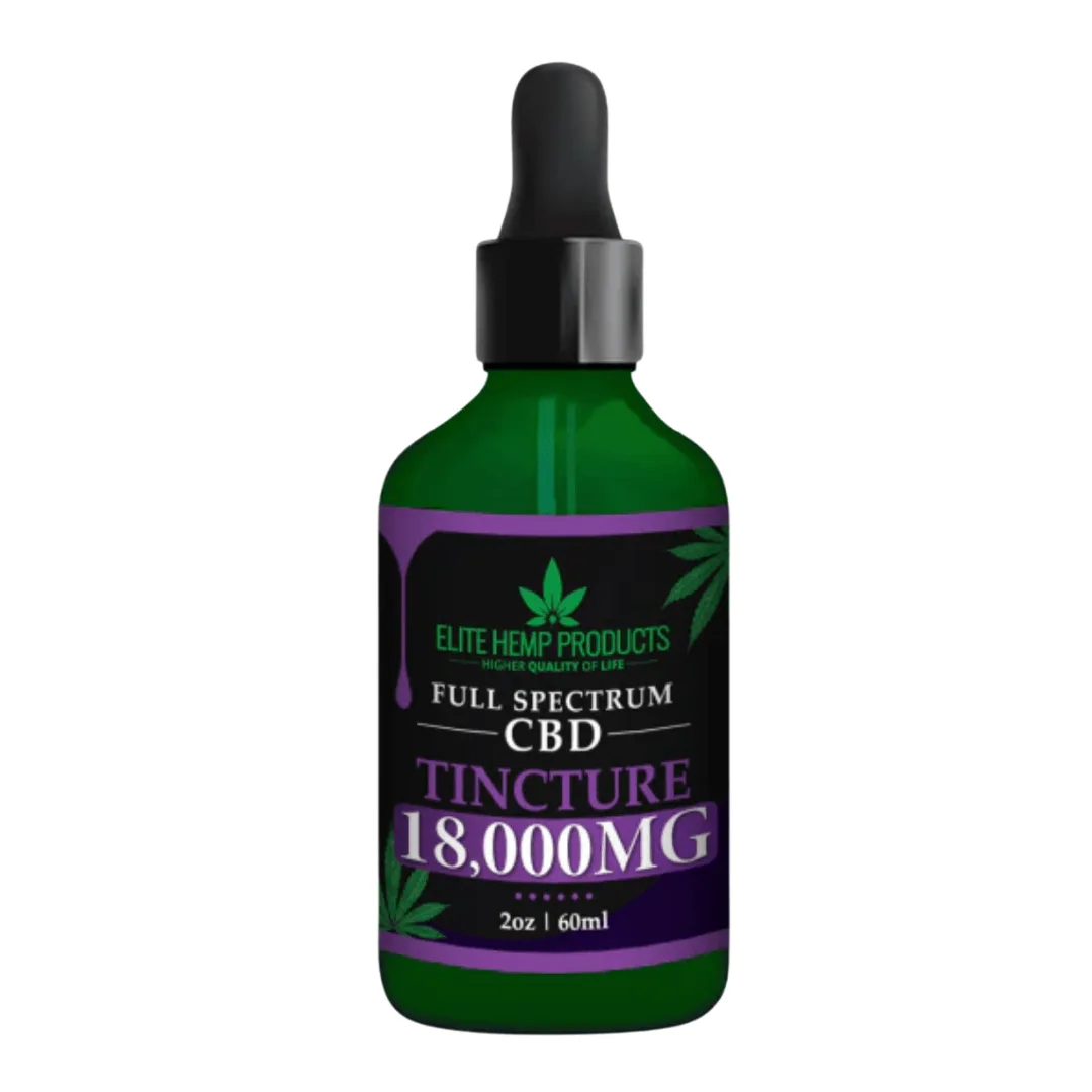 Full-Spectrum CBD Tincture — available from 250mg to 2000mg, Elite CBD